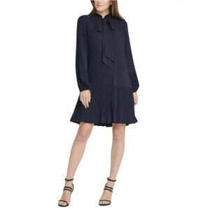 DKNY Black long sleeve  shift dress